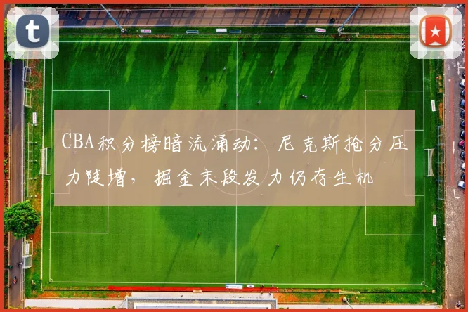 CBA积分榜暗流涌动:尼克斯抢分压力陡增,掘金末段发力仍存生机